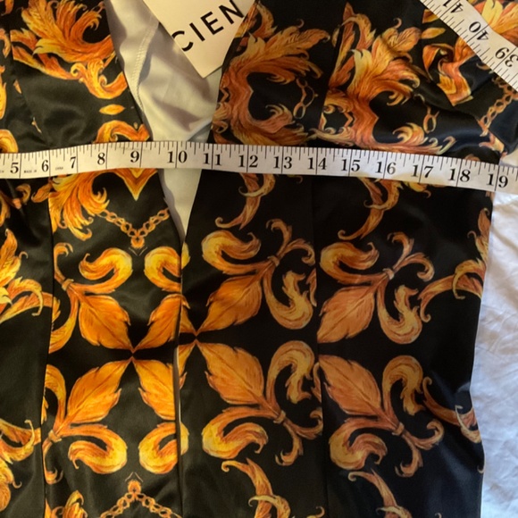 CIEN Open Front Lightweight Blazer Gold Black Sz Large NEW with Tag - Picture 4 of 9